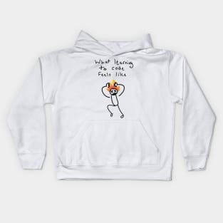 What Learning to Code Feels Like Kids Hoodie